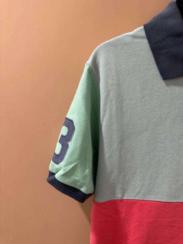 Polo Ralph Lauren Girls Color-Block Polo Shirt Pred Multi 323934186001 B8