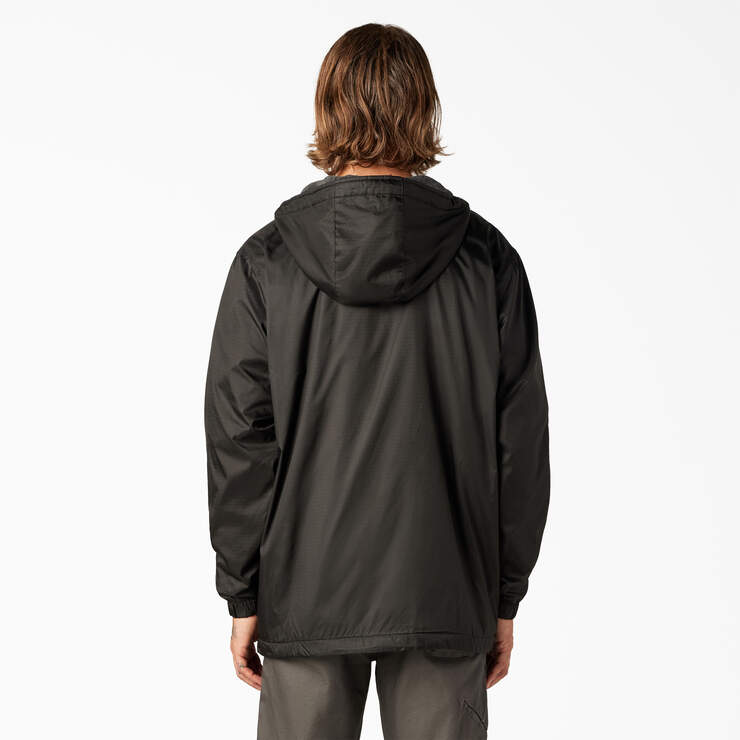 Dickies Mens Fleece-Lined Hooded Nylon Jacket Black A875SBLK