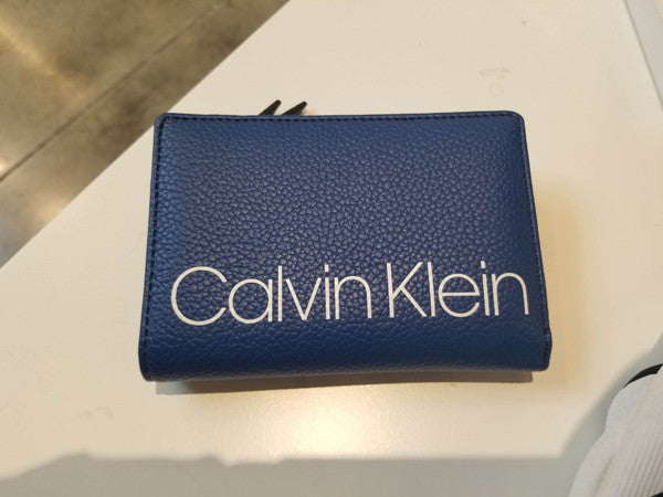 Calvin Klein Women's CK Logo Wallet Blue 37409103 440 C3