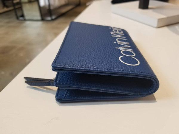 Calvin Klein Women's CK Logo Wallet Blue 37409103 440 C3