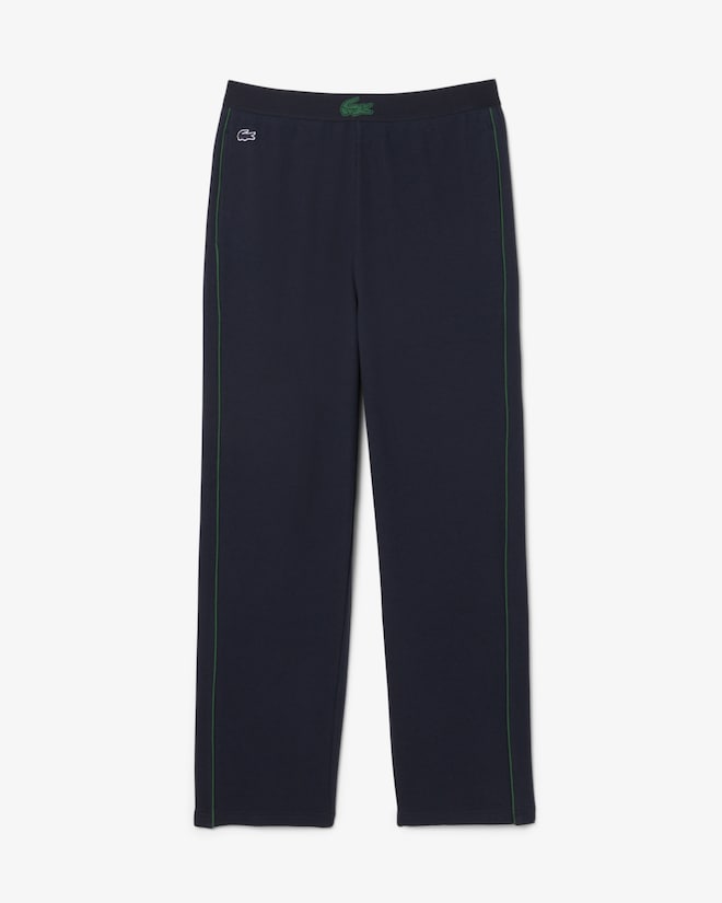 Lacoste Men’s Waffled Cotton Lounge Pants Navy Blue / Green 3H0981-51 FW7