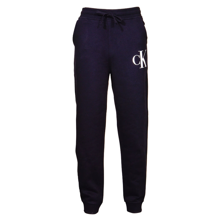 Calvin Klein Men's Monogram Fleece Jogger Black Beauty 40JM836 001 - APLAZE