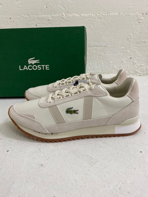 Lacoste Men's Partner Retro Leather Off White/Off White 41SMA0080 18C - APLAZE