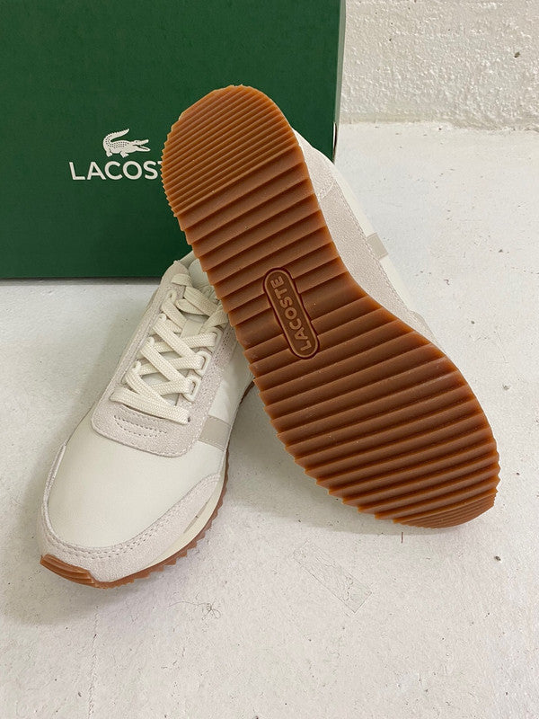 Lacoste Men's Partner Retro Leather Off White/Off White 41SMA0080 18C - APLAZE