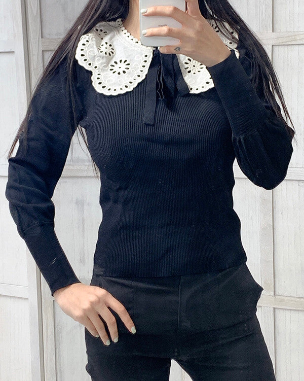 Zara Women's Blouse Black 4369 004 800 Z2