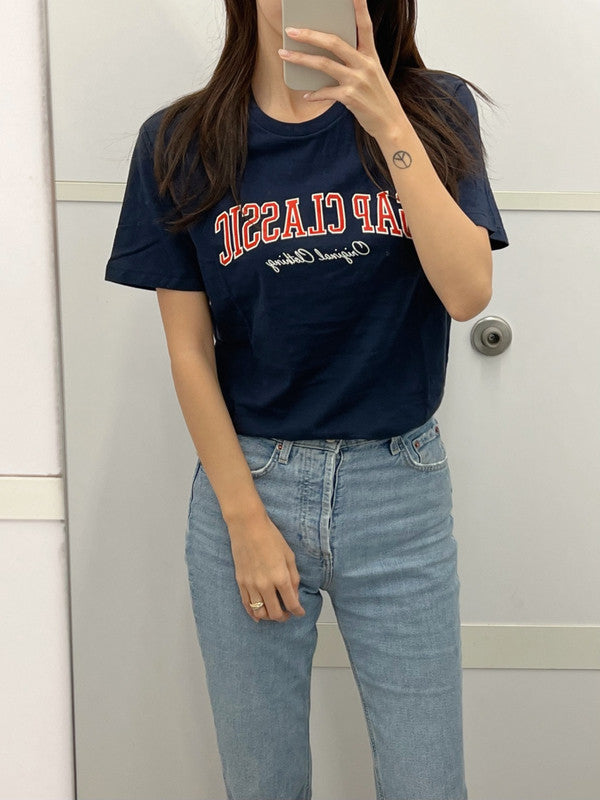 Gap Men's Classic Logo Short Sleeve T-Shirt Navy 457500 02 G1