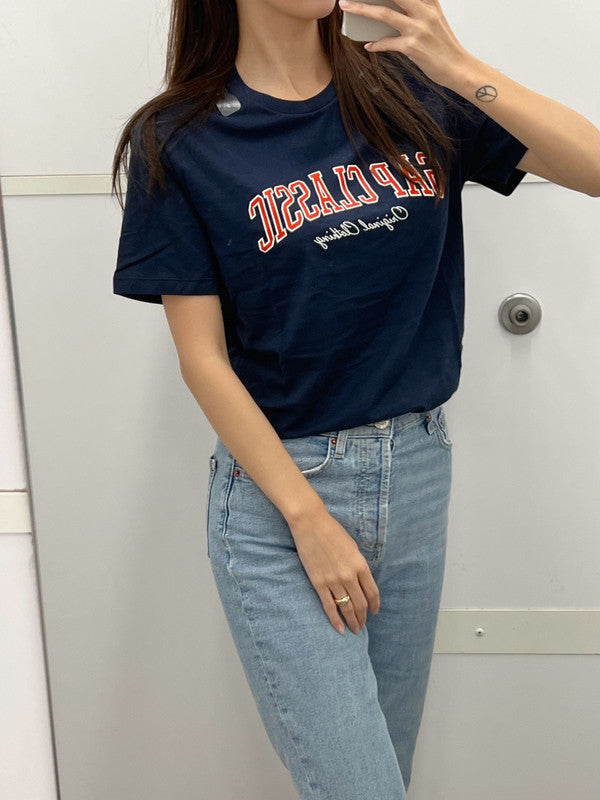 Gap Men's Classic Logo Short Sleeve T-Shirt Navy 457500 02 G1