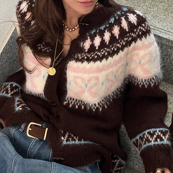 꾸르코 노르딕떡볶이가디건