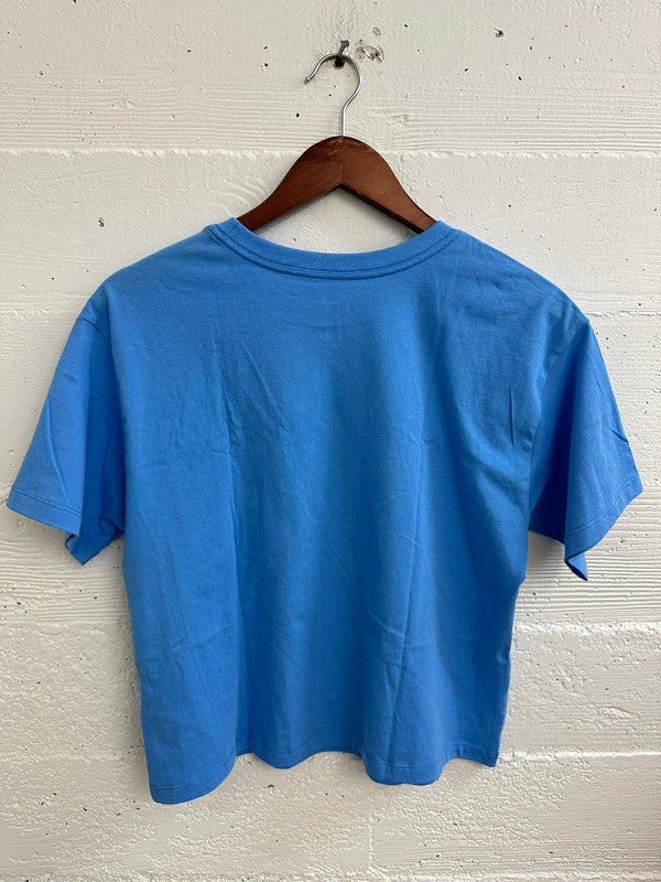 Nike Girl's Jodan 23 Rise-Up T-Shirt University Blue 45C200 B9F N4