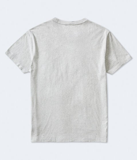 Aeropostale Men's Aero Authentic Oval Appliqué Graphic T-Shirt Heather Grey 4609 052 ET2