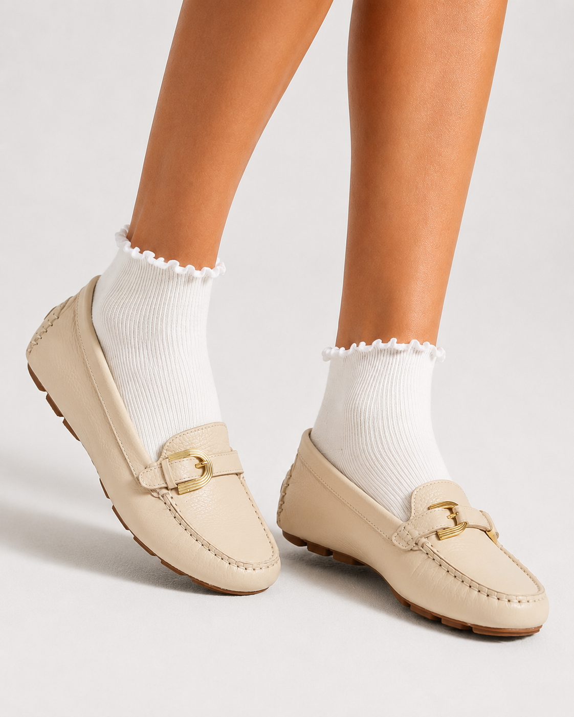 Rockport Women's Bayview Buckle Loafer Vanilla CI9365