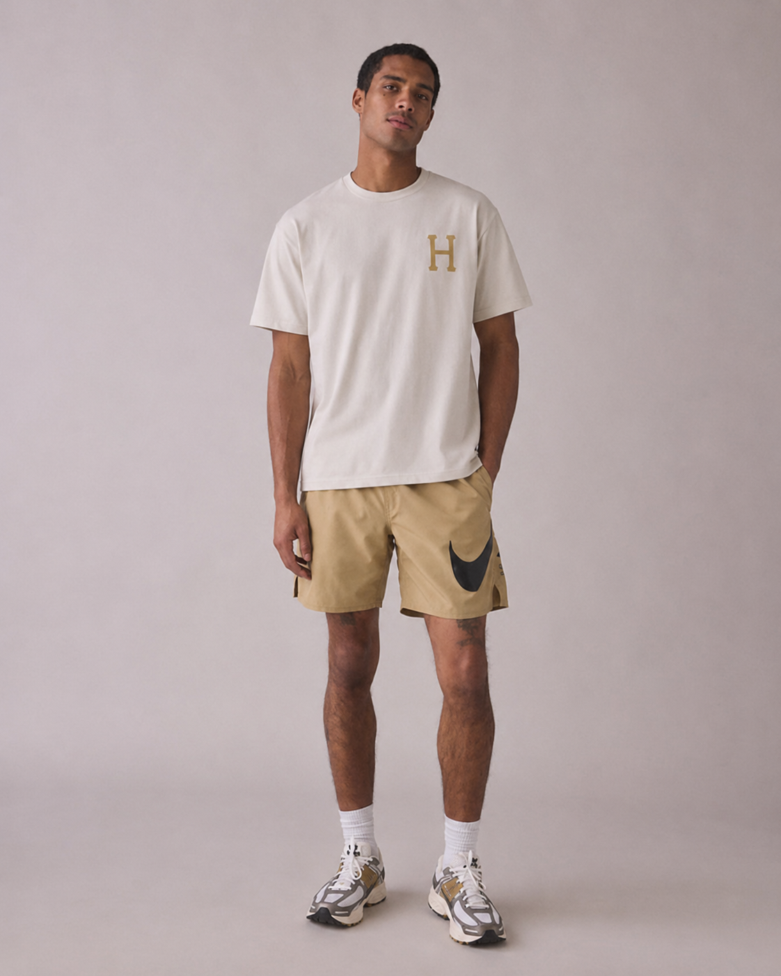 HUF  Planta Classic H Short Sleeve T-Shirt Unbleached TS01193