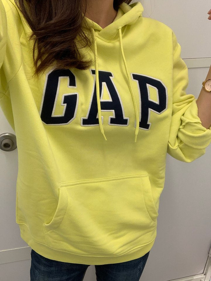 Gap Men's Heritage Logo Hoodie Shooting Star Yellow 510981 78 G1