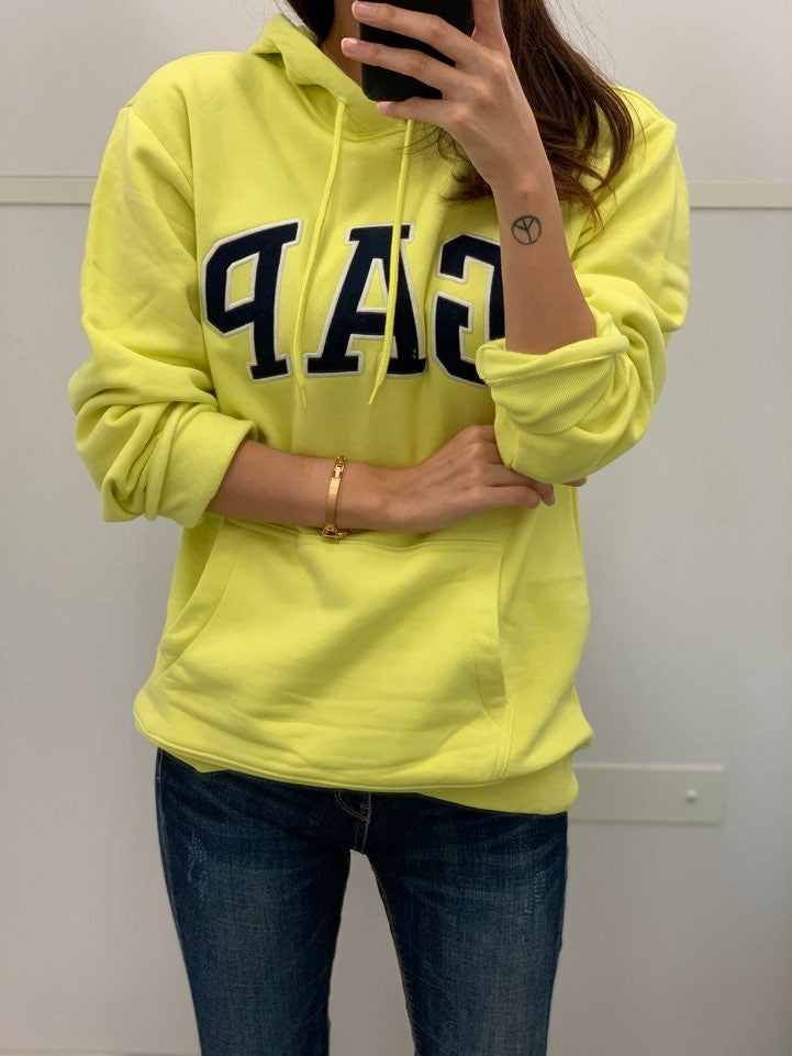 Gap Men's Heritage Logo Hoodie Shooting Star Yellow 510981 78 G1