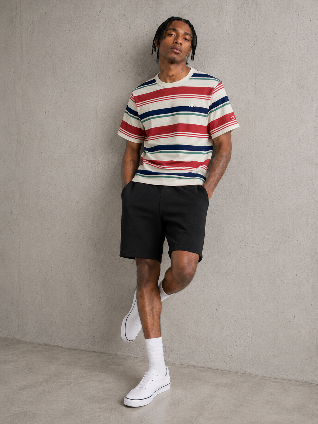 Champion Men's Classic AOP T-Shirt Light Fresh T8754P 407D55 AI8J