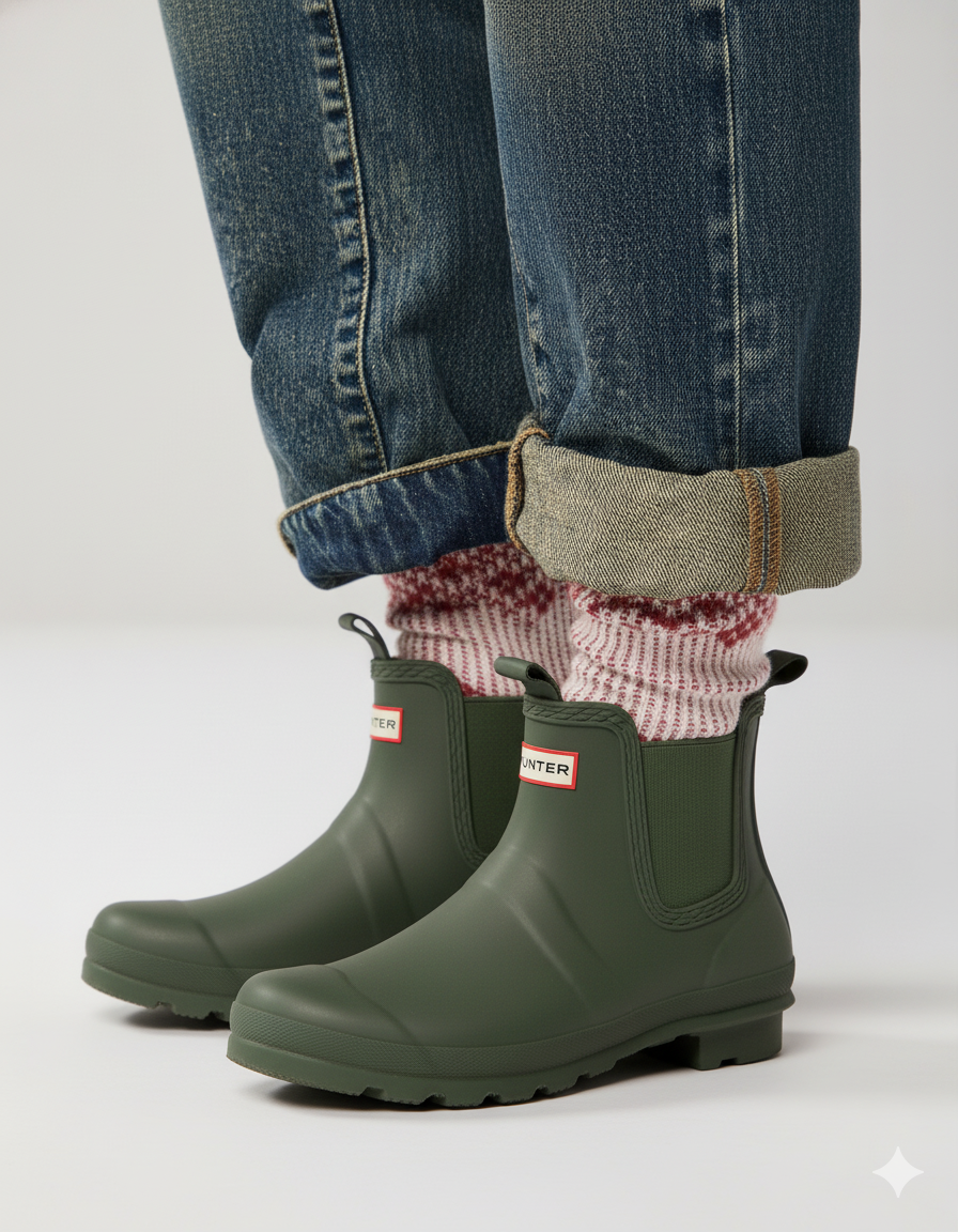 Hunter Women's Original Chelsea Boots Hunter Green WFS2078RMA HGR