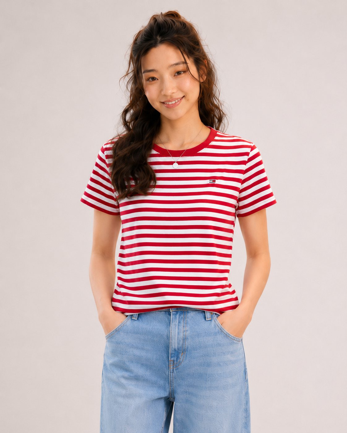 Tommy Hilfiger Stretch Slim Fit T-Shirt Primary MW10800 979