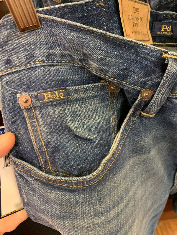 Polo Ralph Lauren Men's Classic Fit Stretch Denim Jeans Blue 710716227001 B11