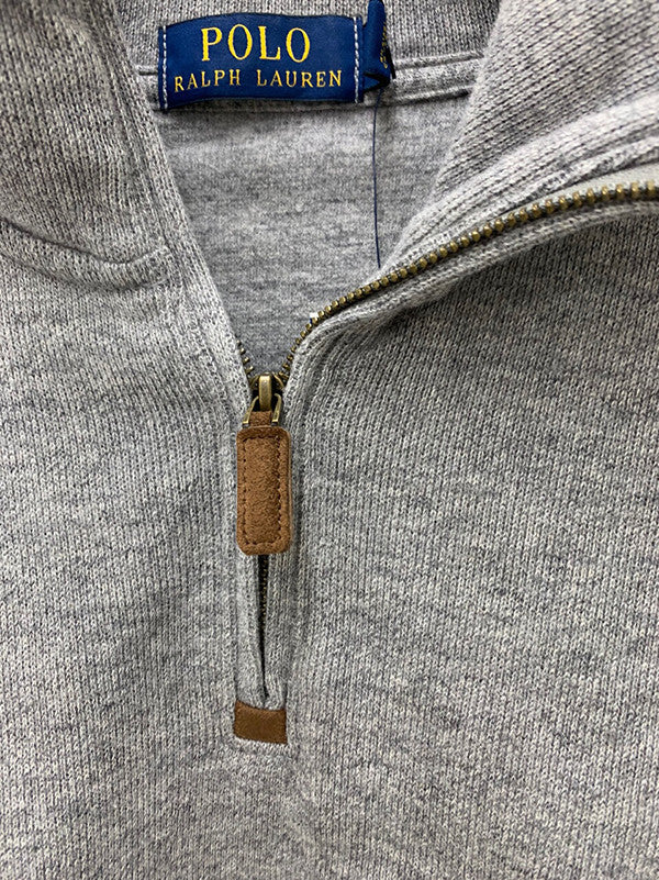 Polo Ralph Lauren Men's Half Zip Up Sweater Grey Heather 710723158018