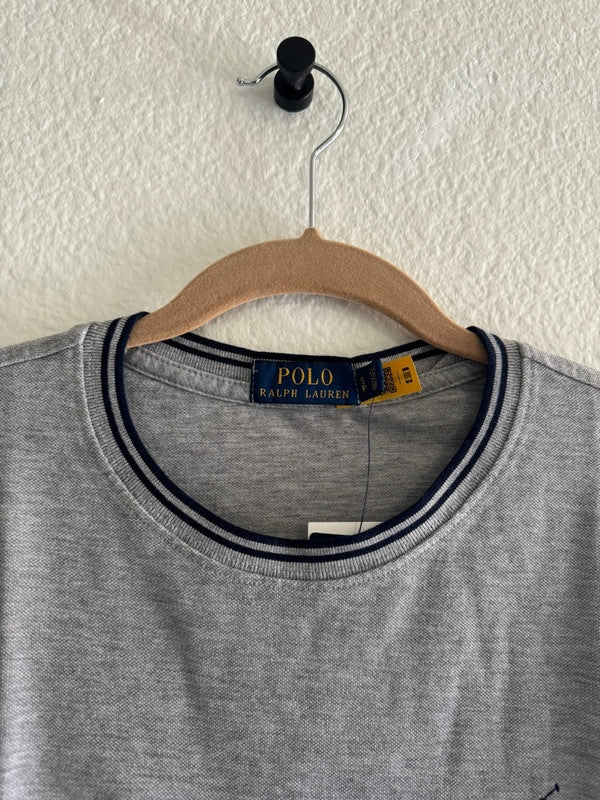 Polo Ralph Lauren Men's Crewneck Short Sleeve T-Shirt Grey HTR 710758716010 B11