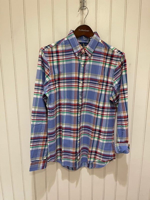 Polo Ralph Lauren Men's Multi Check Slim Fit Long Sleeve Shirt Multi 710843560001 B11
