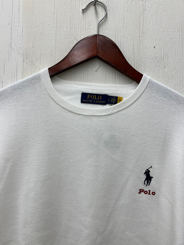 Polo Ralph Lauren Men's Cotton Crewneck Sweater White 710850117007 B13