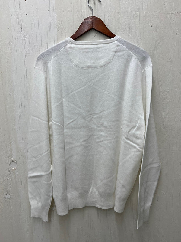 Polo Ralph Lauren Men's Cotton Crewneck Sweater White 710850117007 B13