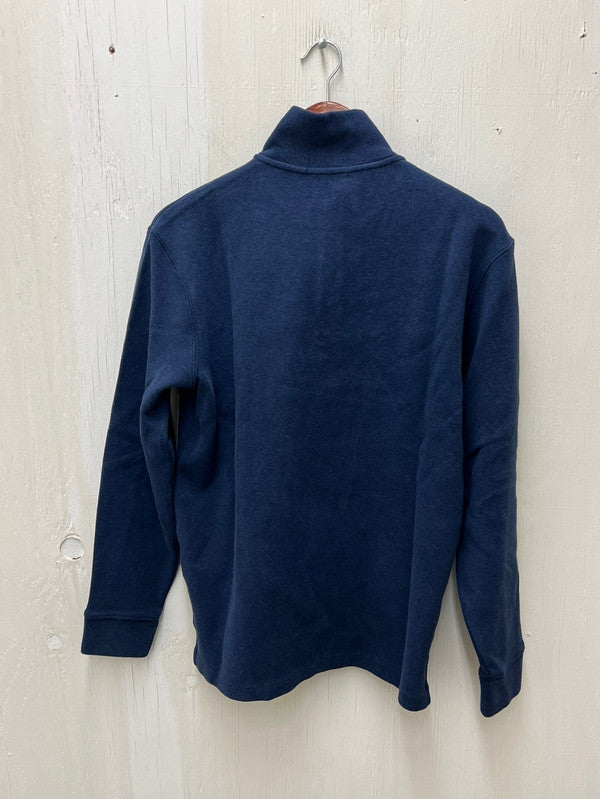 Polo Ralph Lauren Men's Estate-Rib Cotton Quarter-Zip Pullover Blue HTR 710857073016 B5