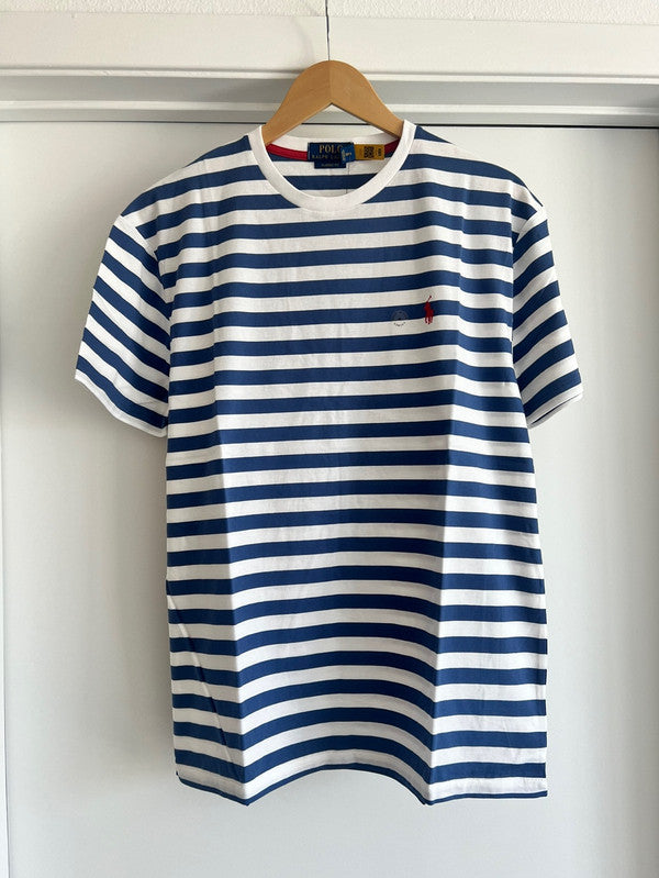 Polo Ralph Lauren Stripe Short Sleeve Shirt Royal/White 710926999001 B7