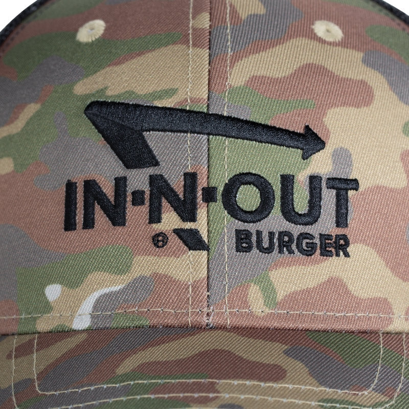IN-N-OUT Camo Black Embroidered Hat Camo 738