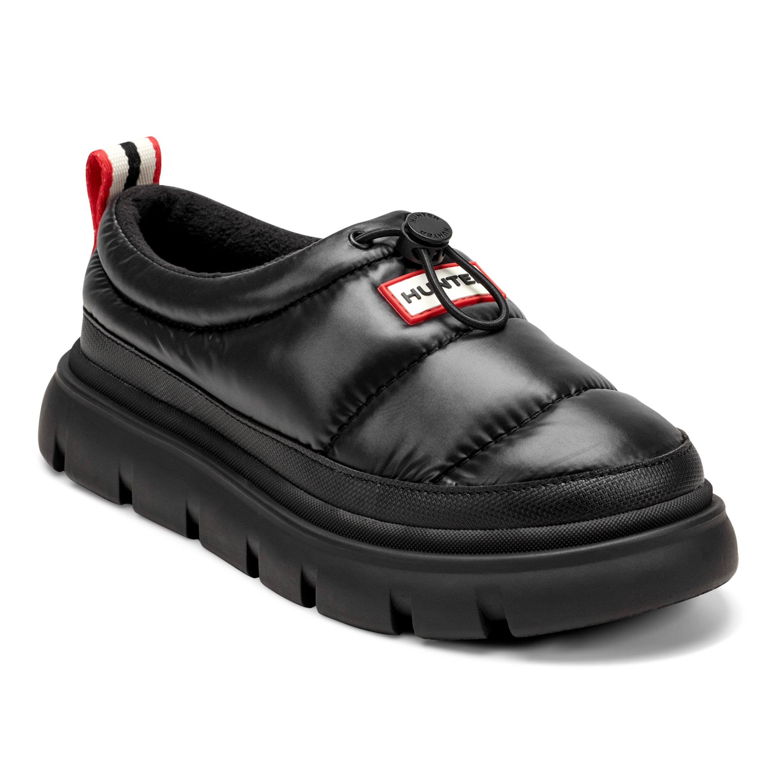 Hunter Womens Madi Insulated Water Resistant Slip-on Mules Shoes Black HWMADI 001