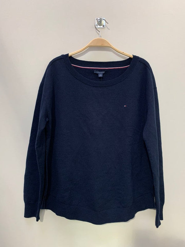 Tommy Hilfiger Men's Crewneck Knit Sweater Navy 76J0243 410 T7