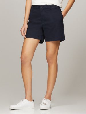 Tommy Hilfiger Women's Regular Fit Stretch Solid 5" Shorts Navy 76J3808 411 T3