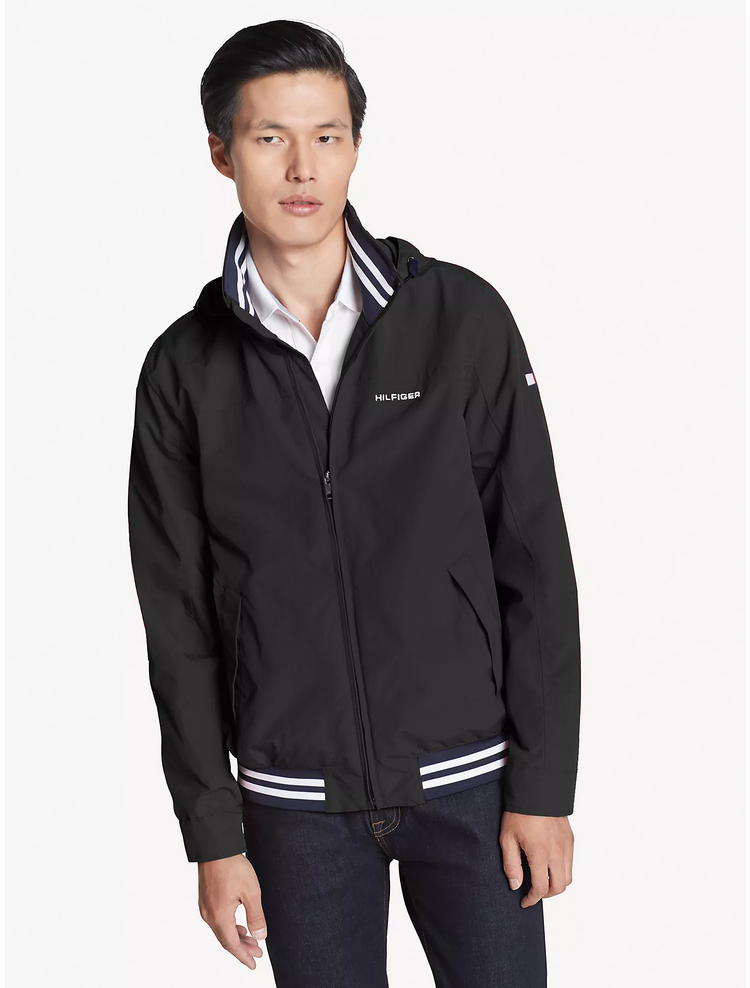 Tommy Hilfiger Men's Regatta Jacket Deep Black 7858429 012 - APLAZE