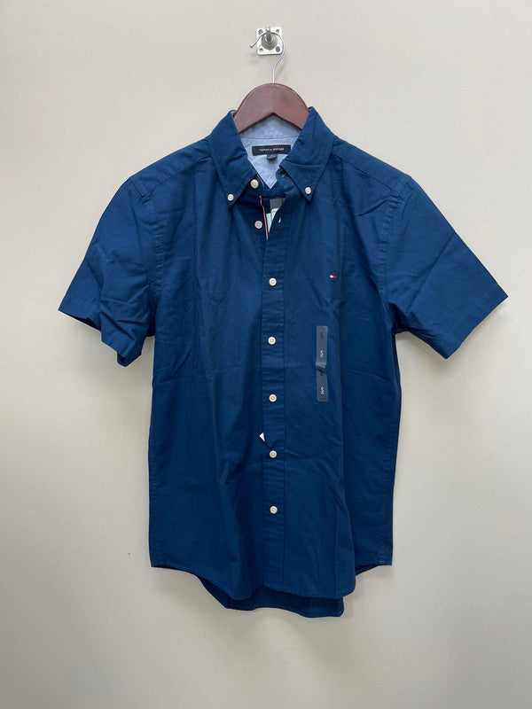 Tommy Hilfiger Men's Classic Oxford Shirt Med Indigo 78A4320 416 T4