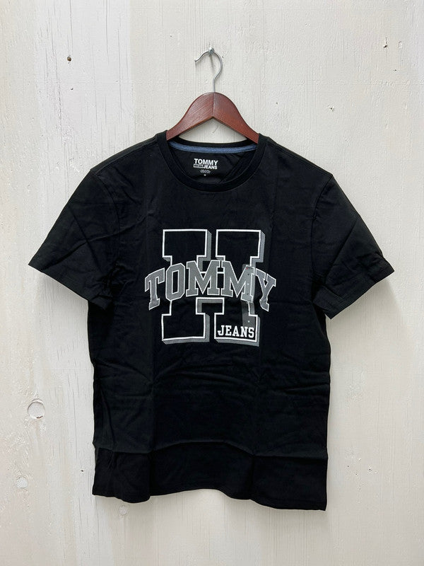 Tommy Hilfiger Mens Tommy Jeans Steel T-Shirt Dark Sable 78J4958 001 - APLAZE