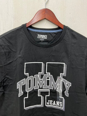 Tommy Hilfiger Mens Tommy Jeans Steel T-Shirt Dark Sable 78J4958 001 - APLAZE