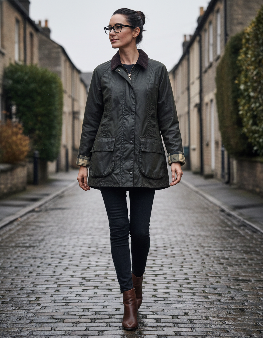 Barbour Women’s Beadnell® Waxed Jacket Sage LWX0667 SG91