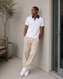 Tommy Hilfiger Men's Sanders Polo Custom Fit T-Shirt Bright White 78A6535 112
