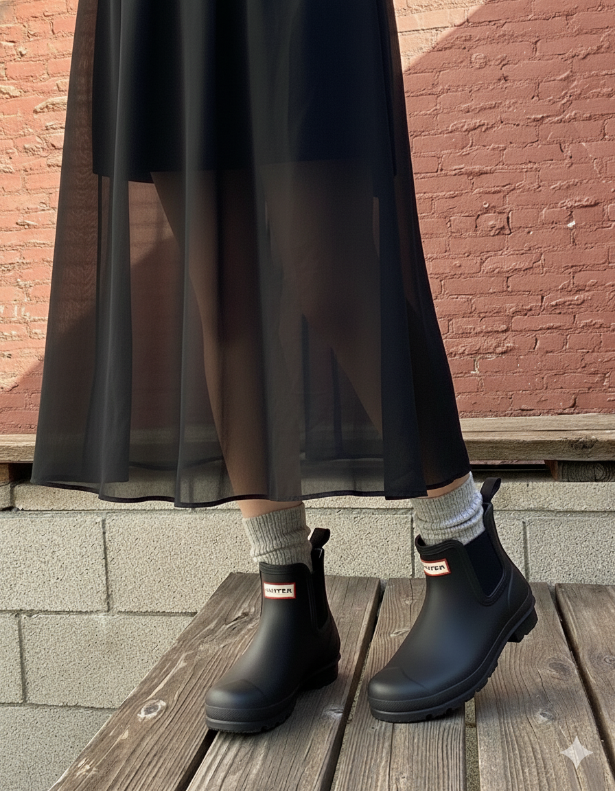 Hunter Women's Original Chelsea Boots Black WFS2078RMA BLK