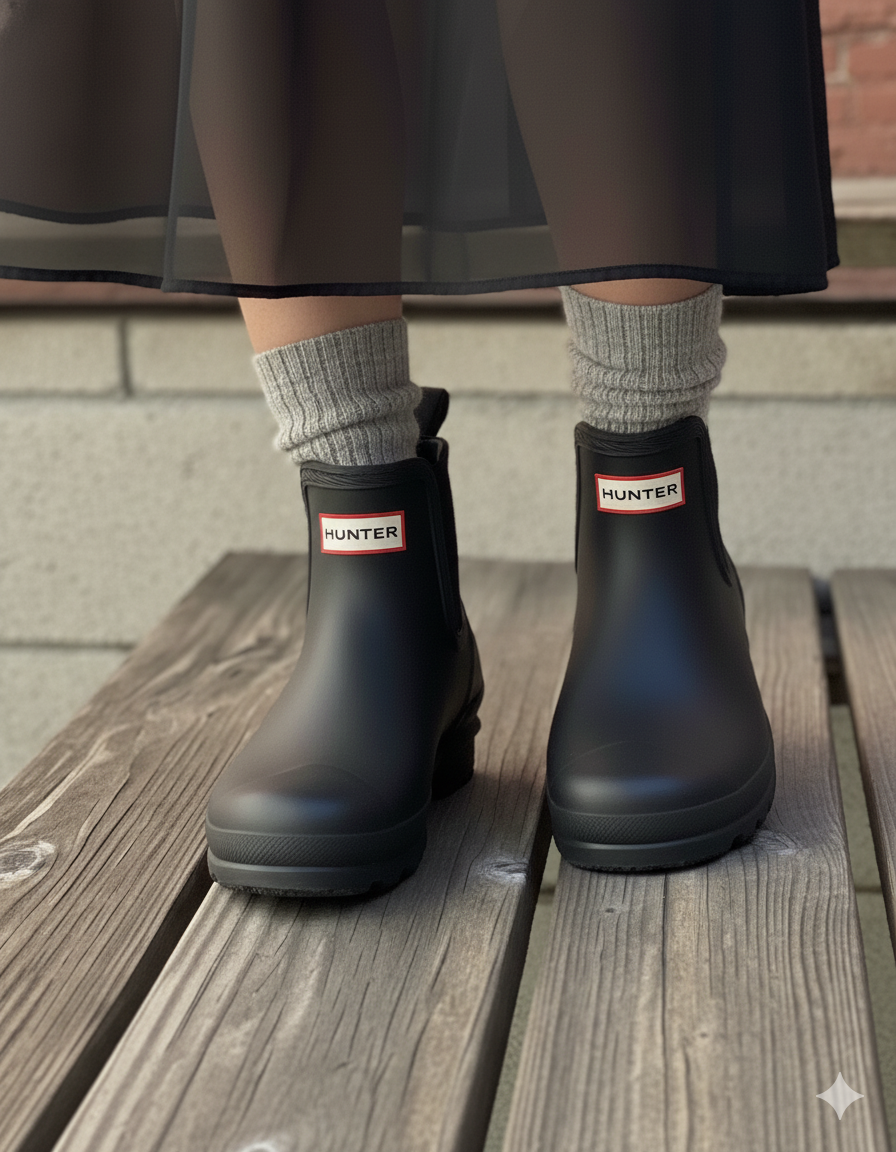 Hunter Women's Original Chelsea Boots Black WFS2078RMA BLK