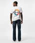 Champion Men's Classic Script And Circle Logo Graphic T-Shirt White GT23H 586D6A 045