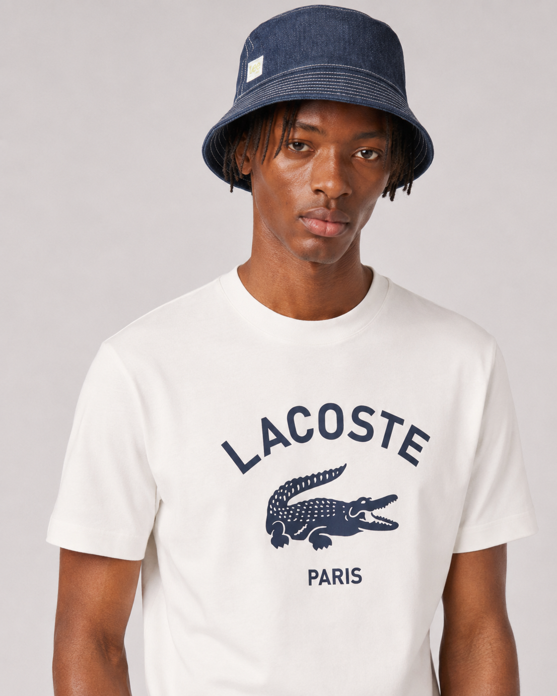 H&M Lee Denim Bucket Hat Raw Denim Blue 0959135 001 H3