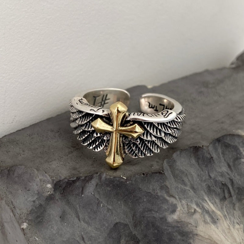 Aplaze Original Retro Wings Cross Ring Domineering