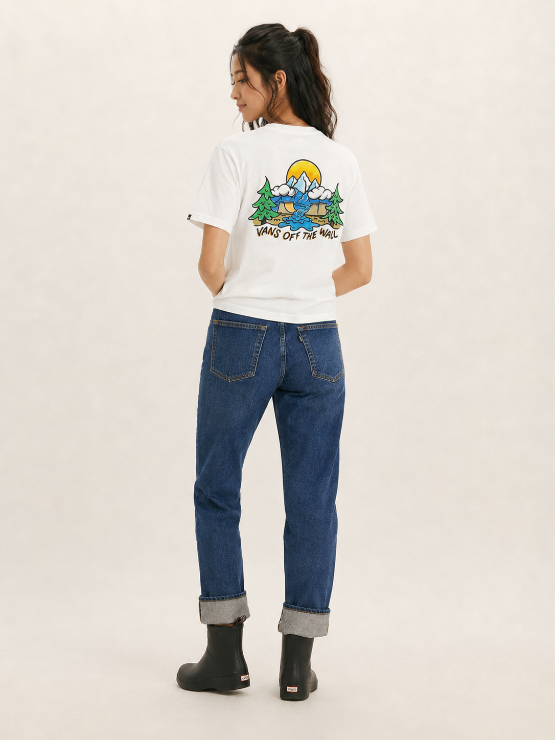 Vans Kid's Dream Scene Short Sleeve T-Shirt White VN0000CPWHT