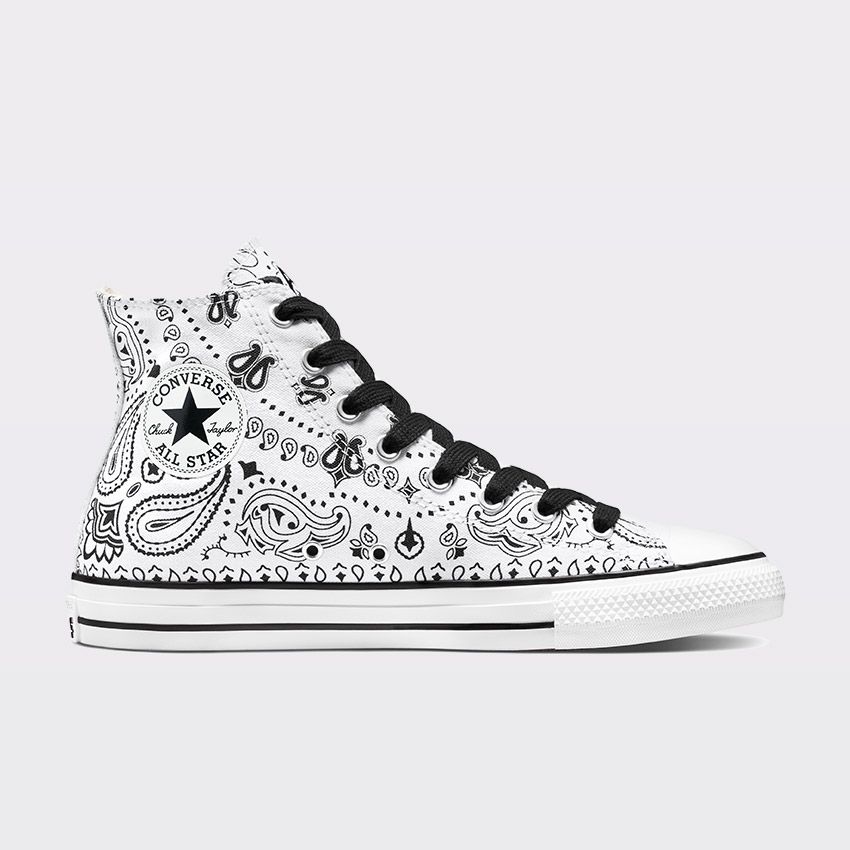 Converse Sammy Baca x Chuck Taylor All Star Pro Bandana Print White/Black/White A02085C - APLAZE