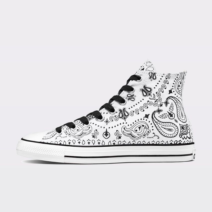 Converse Sammy Baca x Chuck Taylor All Star Pro Bandana Print White/Black/White A02085C - APLAZE