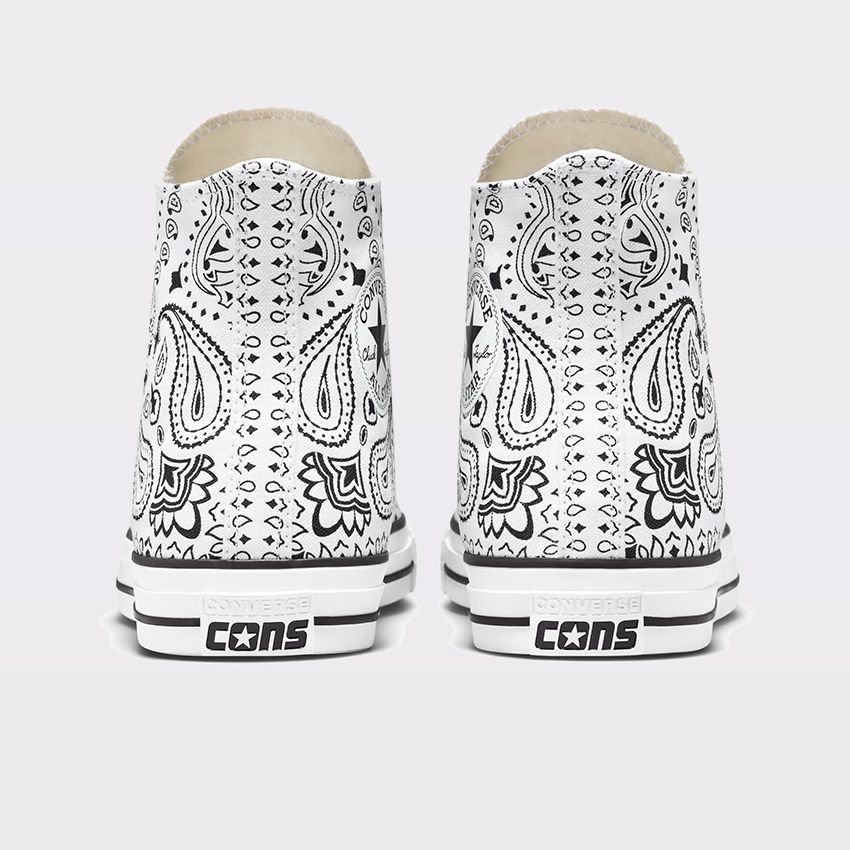 Converse Sammy Baca x Chuck Taylor All Star Pro Bandana Print White/Black/White A02085C - APLAZE