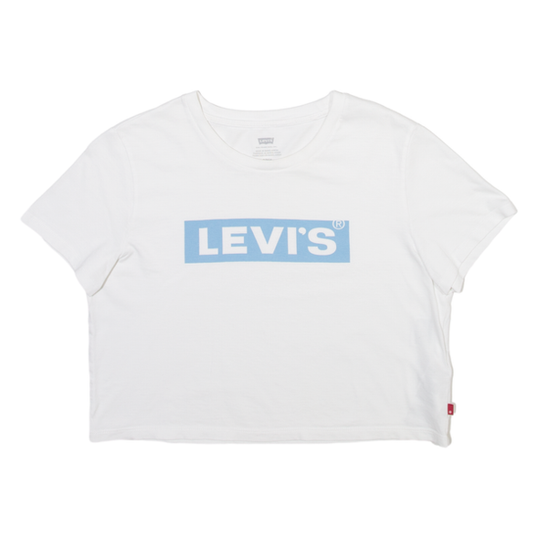 Levi's Women's Cropped Logo T-Shirt White A07850010 ET1