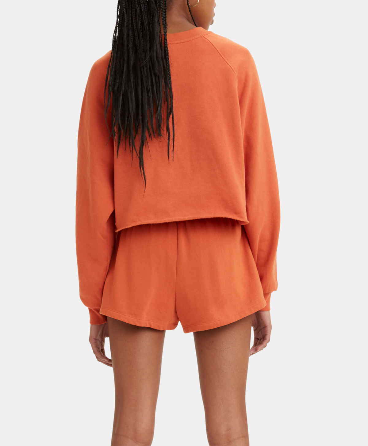 Levi's Women's Laundry Day Raglan Crewneck T-Shirt Orange A34140000 ET1